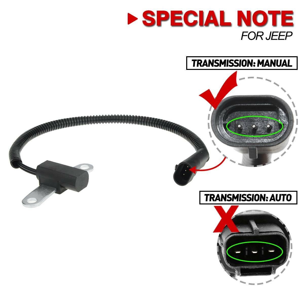 CPS Crankshaft Position Sensor for Jeep Cherokee XJ Grand Cherokee ZG 9396 4.0L eBay