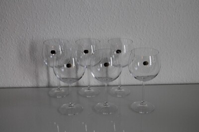 6 Stück Bohemia Crystal Weingläser Kristallglas Czech Republic