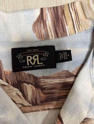 RRL Scenic Print Linen Blend Shirts #D1409 | eBay