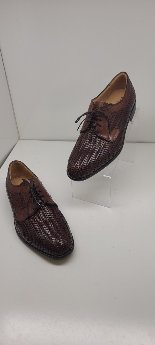 Johnston Murphy Domani Mens Weave Oxfords Brown Made In  display picture 2