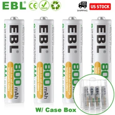 4x Triple A NiMH Batteries 800mAh 1.2V Rechargeable Battery For Solar Lights