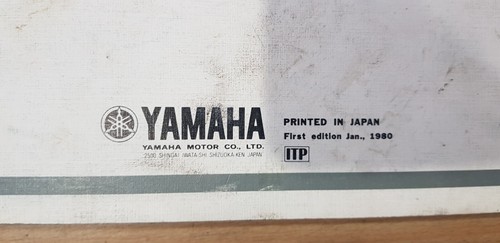 YAMAHA MODEL XS850G (HO) FACTORY PARTS MANUAL PRINTED 1980 - Picture 14 of 14