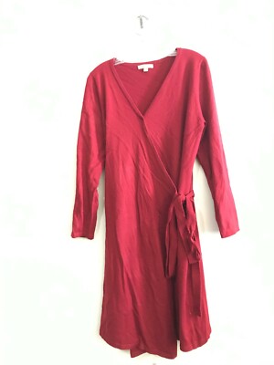 open lace back dress Grace and Lace Faux Wrap Cabernet Sweater Dress - Cabernet / XL | Sweater Dress main image 0