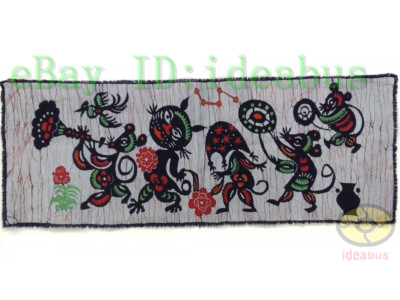 China Art Wall Hanging Batik Tapestry - Mouse marry his daughter to Flatter Cat