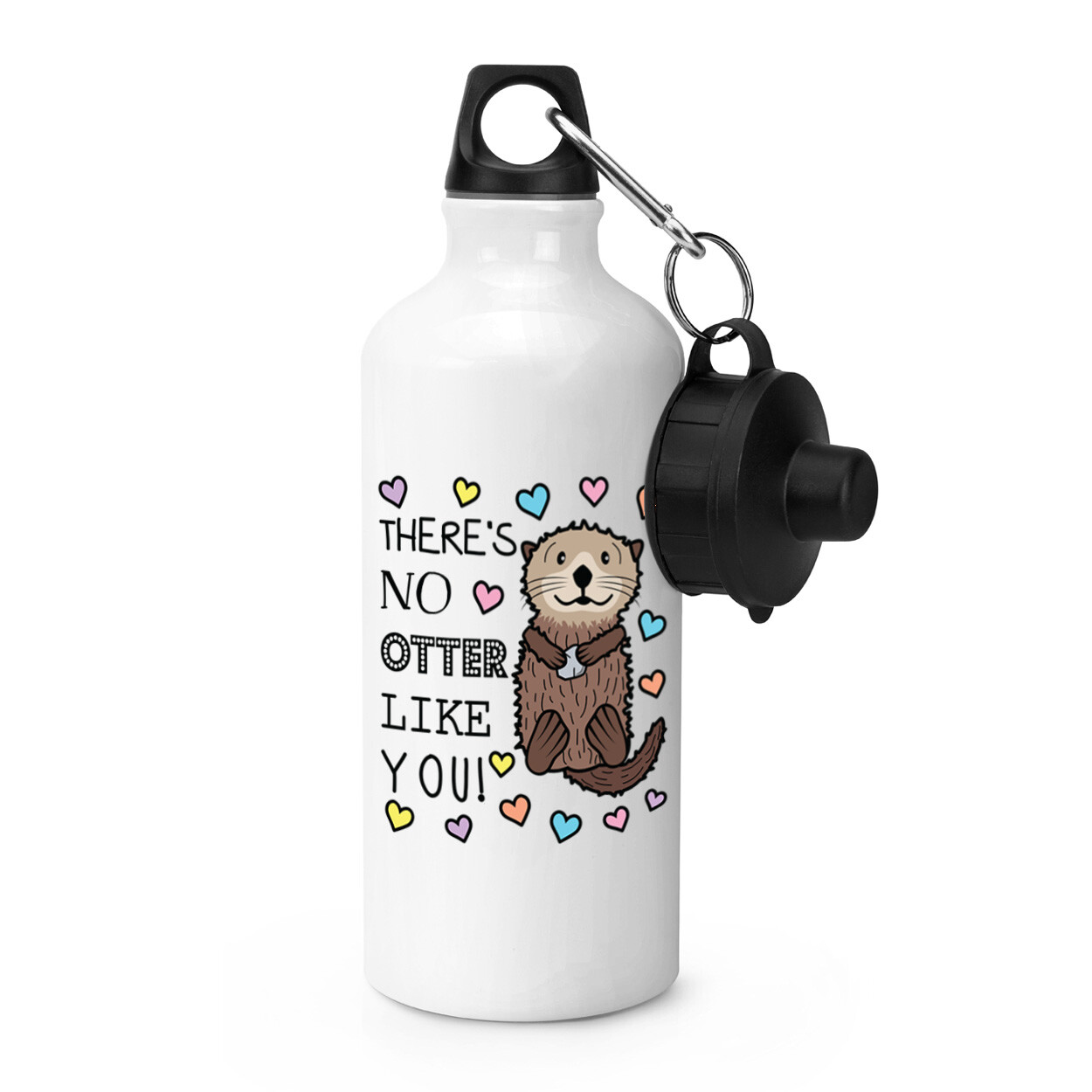 There's No Otter Like You Sports Water Bottle Funny Valentines Day Girlfriend