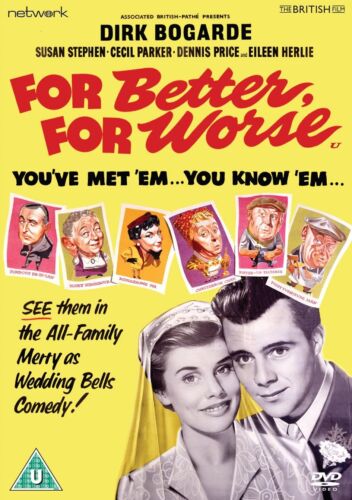 For Better, For Worse (DVD) Dirk Bogarde Susan Stephen Cecil Parker Dennis Price - Imagen 1 de 1