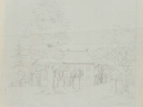 Forsthaus in Brandenburg, um 1830, Bleistift Romantik Unbekannt (19.Jhd) - Bild 1 von 4