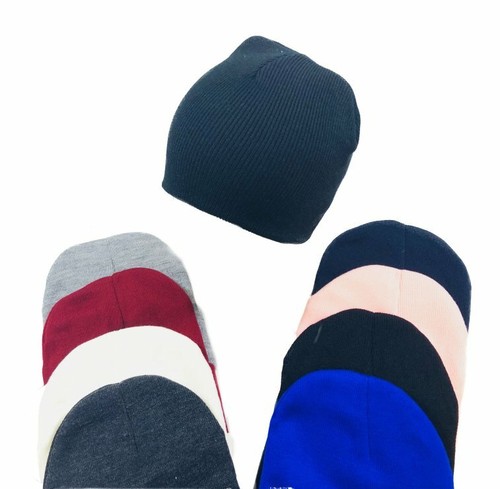 Solid Color Beanie Winter Knit Hats 
