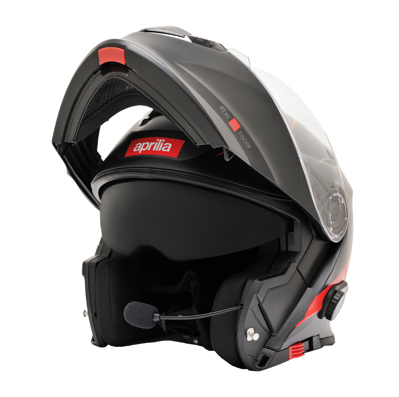 aprilia ジェットヘルメット 黒/赤　XL アプリリアの日本向けジェットヘルメットが発売開始