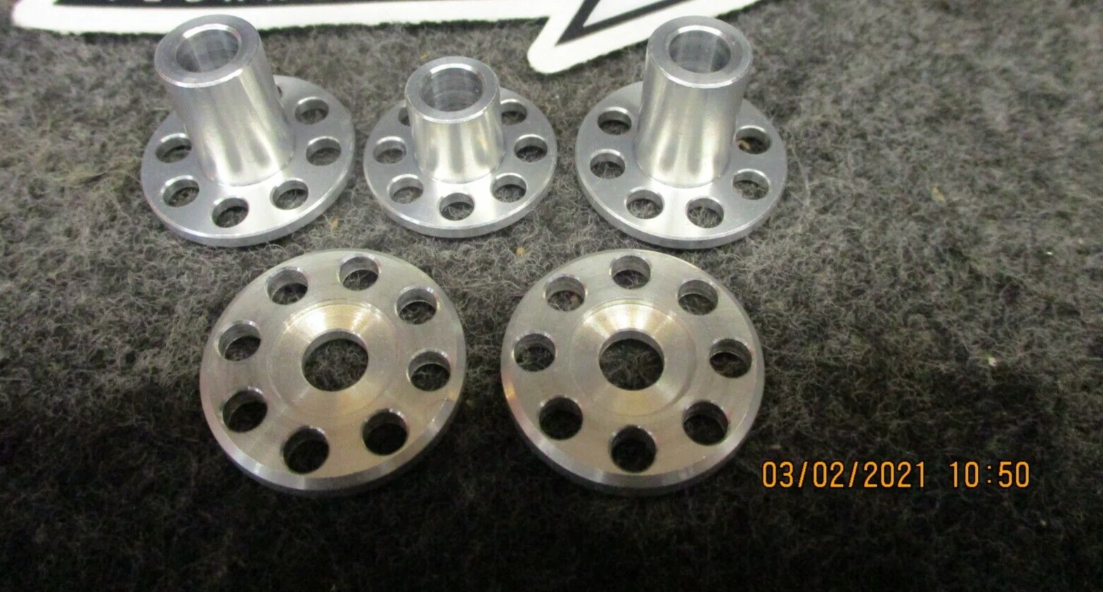 Honda CR500 1992 DOCWOB silver alloy rear silencer top hat washer fitting kit