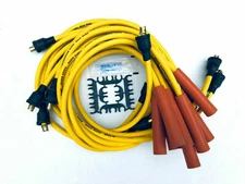 8mm Spark Plug Wires Ignition Cables Female Cap Non-HEI AMC Chevy Jeep Pontiac