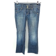 Hudson Jeans Womens 2 Short Boot Cut Medium Wash Low Rise Whiskers Stretch USA
