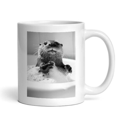 Otter In Bathtub - Cute Funny Bathroom Animals - Mug