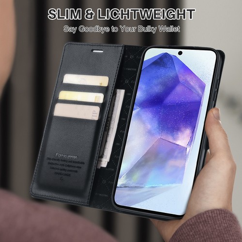 Custodia a portafoglio magnetica in pelle per Samsung Galaxy A15 A25 A35 A55 - Foto 6 di 33