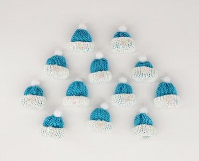 knitted baby shower favors