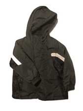 Arizona Brand Boys Winter Jacket 2-layer Size 4T Gray With White Stripe