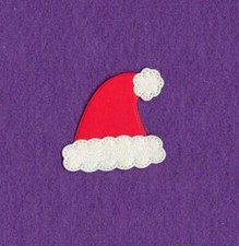 SANTA HAT Christmas die cut scrapbook cardss