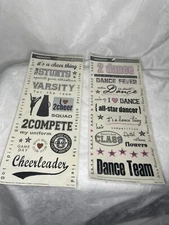 2 Creative Imaginations Dance And Cheer Sticker Sheet Danelle Johnson