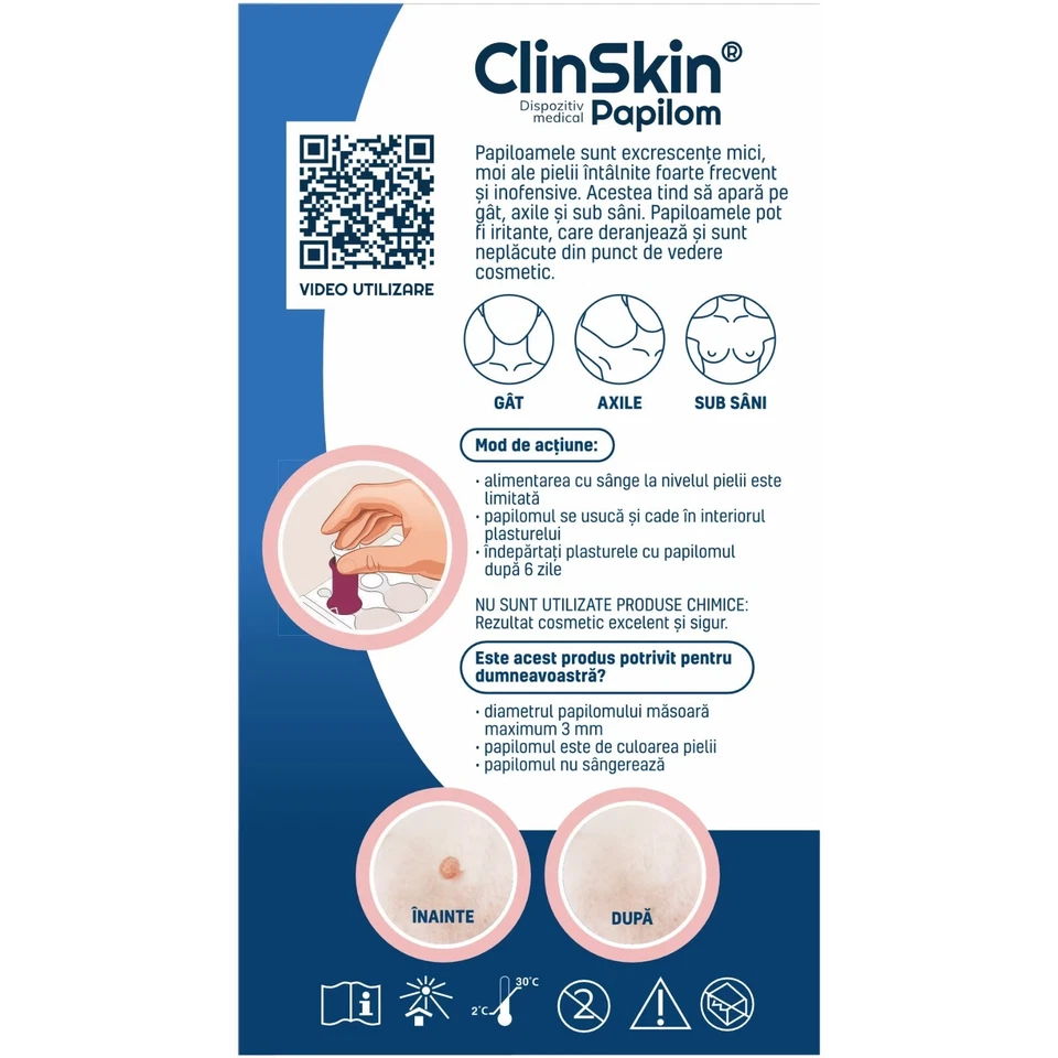 Parche removedor de papiloma etiqueta piel tratamiento papiloma ClinSkin en 6... - Imagen 2 de 2