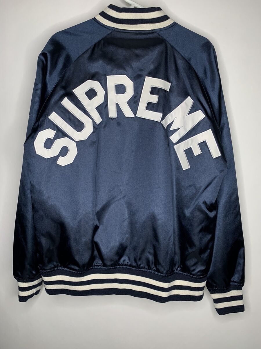 Supreme Champion Satin Jacket Blue Navy SS13 Varsity Box Supreme Champion Satin Jacket Blue Navy SS13 Varsity Box