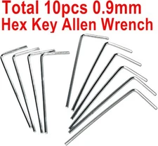 10pcs 0.9mm Wrench sets, 0.9mm Hex Key Wrench set, 0.9mm Hex Driver door key L S