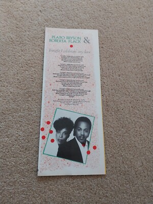 TNEWL65 WERBUNG 11X4 PEABO BRYSON/ROBERTA FLACK: ''HEUTE ABEND FEIERE ICH MEINE LIEBE