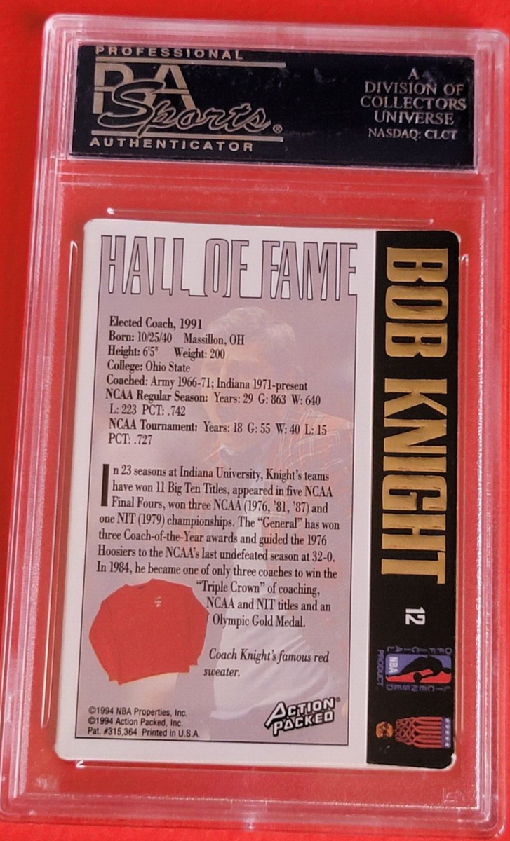 UD Bob Knight auto 25 auto 【公式通販】