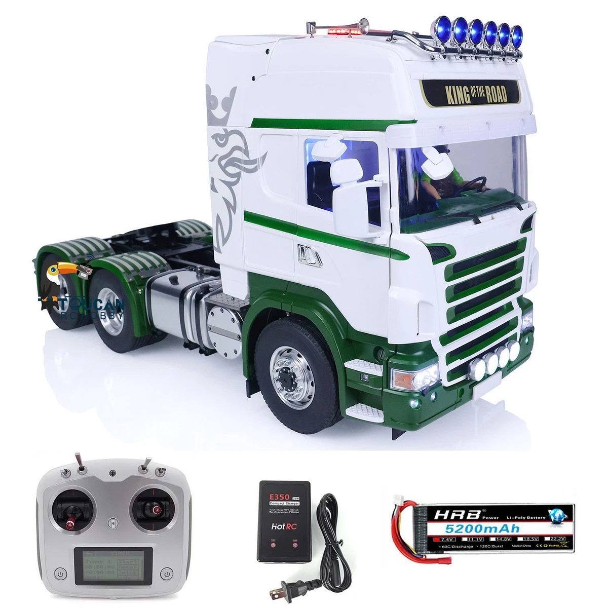 In Stock LESU 1 14 Scale 6x6 RC Tractor Truck for Tamiya RTR Upgraded Car Model