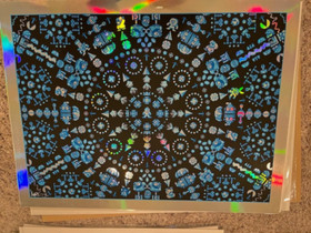 Todd Slater 1987 Mega Man Art Print Blue Foil Hologram NES Retro #14/100