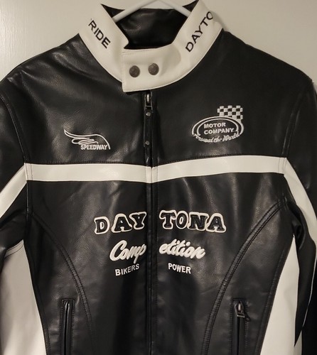 Dayton Grand Prix Wild Ride Women's Motorcyle Jacket size 14 pvc shell. - Picture 3 of 9