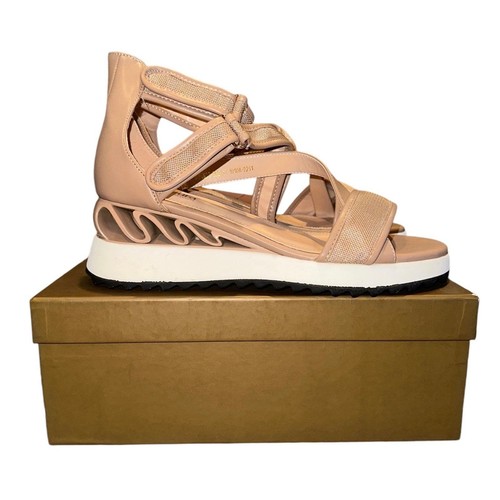 New Azura by Spring Step Beige Goforit Ankle Strap Wedge Platform Sandals 9.5 - Picture 6 of 10