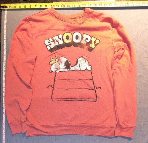Love Tribe Snoopy Sweatshirt Coral Women's Small