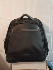 Vintage Kenneth Cole Reaction Backpack EZ-SCAN Black Padded 17” Laptop - MINT