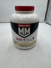 Muscle Milk Genuine Protein Powder Vanilla Creme  5lb 32 Servings Exp 7/2026 9.80 per gallon