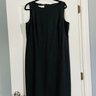 Studio by London Times Charcoal Gray Sheath Dress Size 16 Career