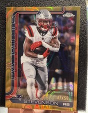 2025 Topps Chrome RHAMONDRE STEVENSON #210🔥Lava Refractor /50🔥Patriots🔥
