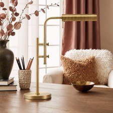 24.5" Adjustable Height Industrial Table Lamp Metal Desk Lamp