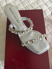 TAMARA MELLON “Absolute Crystal” Sandal Heels – 40MM New