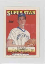 1988 Topps Super Star Sticker Back Cards ( 23) Dan Plesac Curt Ford #65 0j9e