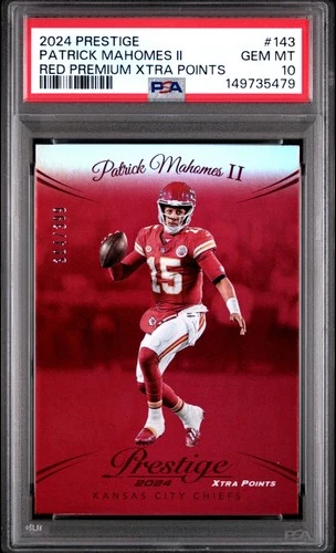 24 Panini Prestige #143 Patrick Mahomes II Red Premium Xtra Points PSA 10 #/399