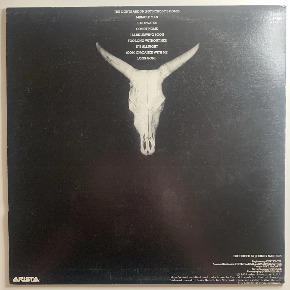 Outlaws: In The Eye Of The Storm (Vinyl, 1980 AUS, LP, EX) - L37254 - Image 2 of 4