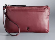 Simply Vera Wang Clutch Joyce Wristlet Wallet Purse Tawny Port NWT