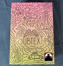 Subtext Boardgame; Played Once; Photos accurate; Stronghold Games