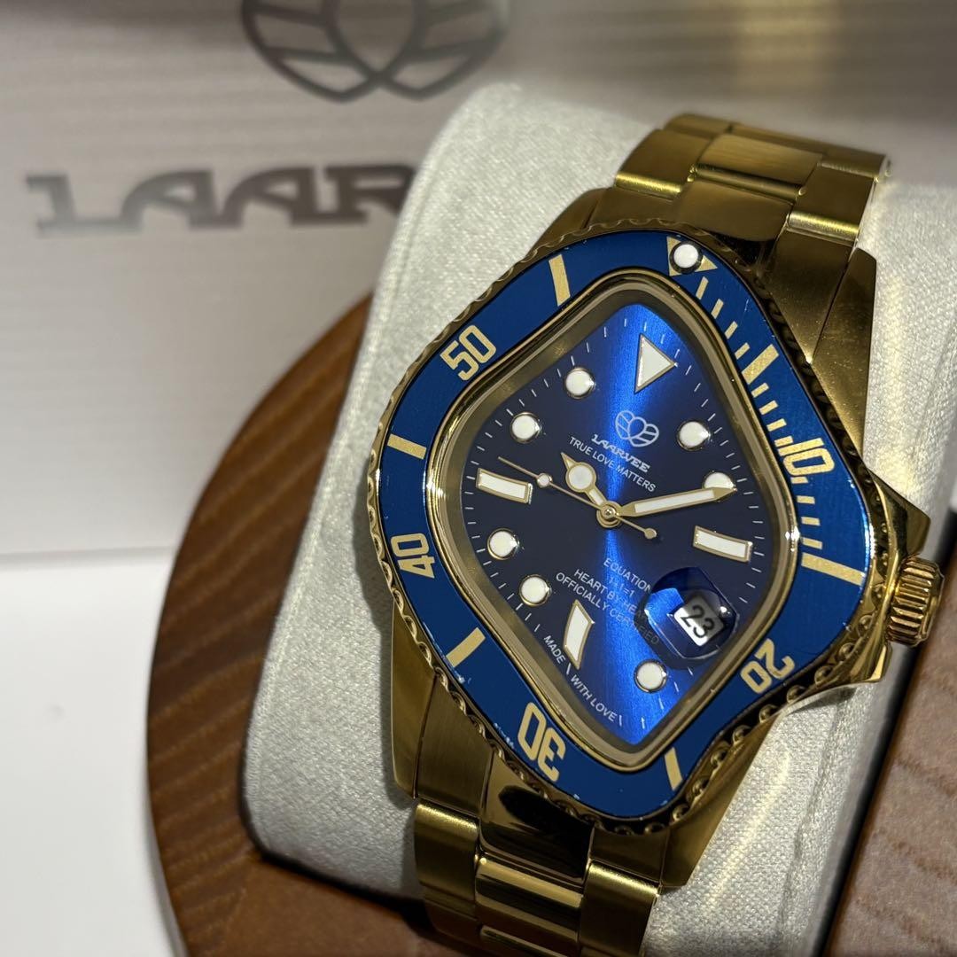 時計 LAARVEE PEA001 BLUE BEZEL & BLUE DIAL LAARVEE Automatic Men's Watch - PEA001-SGBLU