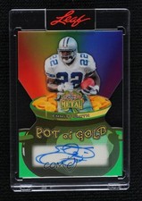 2026 Leaf Metal St Patrick's Day Green Prismatic 1/3 Emmitt Smith Auto HOF 17uv