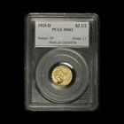 1925-D $2.50 Indian Head Gold Quarte Eagle PCGS MS63- Free Shipping USA