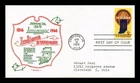 US COVER INDIANA STATEHOOD 150TH ANNIVERSARY FDC ARTOPAGES CACHET