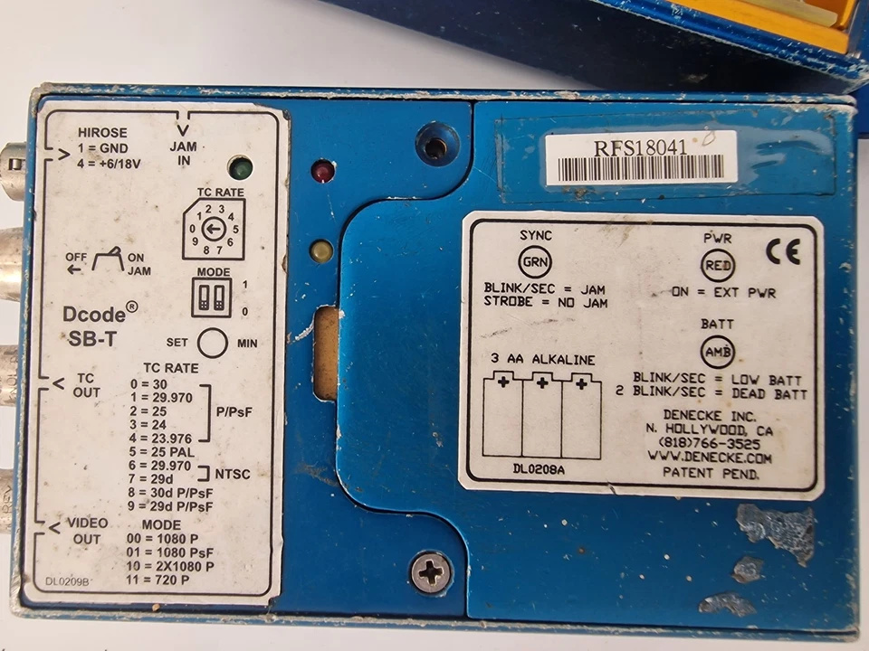 5x Denecke SB-T Time Code Generator Reader and Tri-Level Sync  Genlock 3D Stereo - Image 4 of 4