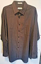 Pierre Cardin Mens Dress Shirt Button Down Long Sleeve Large L 17-17 1/2