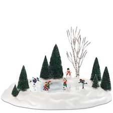 Department 56- Village Animation -  Animated Skating Pond #801130
